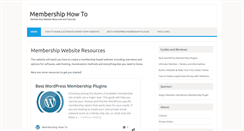 Desktop Screenshot of membershiphowto.com